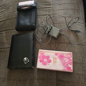 Nintendo DS Pink Floral Handheld Console